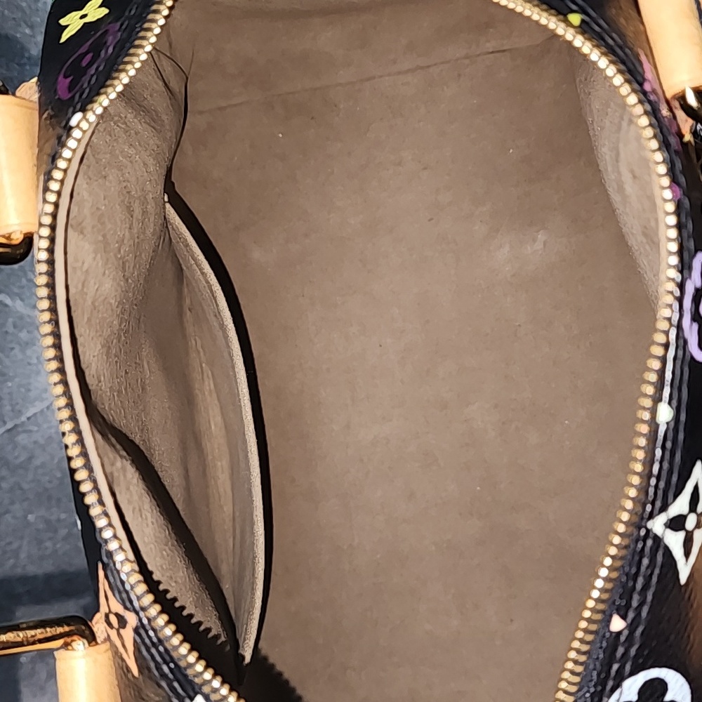 Authentic Loui Vuitton Black Multicolor Speedy 30 - Picture 13 of 15
